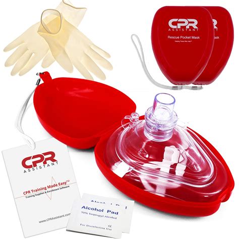 2 Adultchild Cpr Mask And Valve Pocket Resuscitator Kit By Cpr Assistant