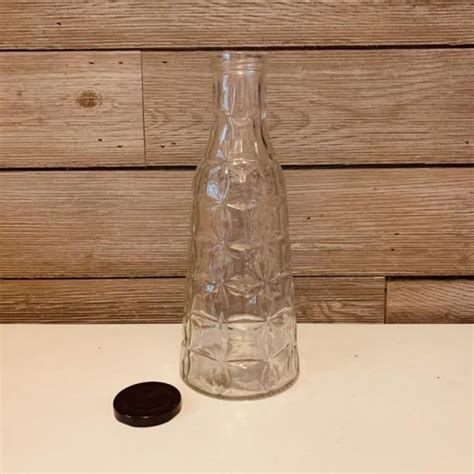 Large Glass Bottle Vase Large Vase With Lid Storage Etsy