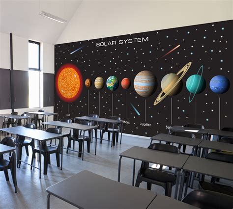 3d Planetary Solar System 174 Wall Murals Aj Wallpaper