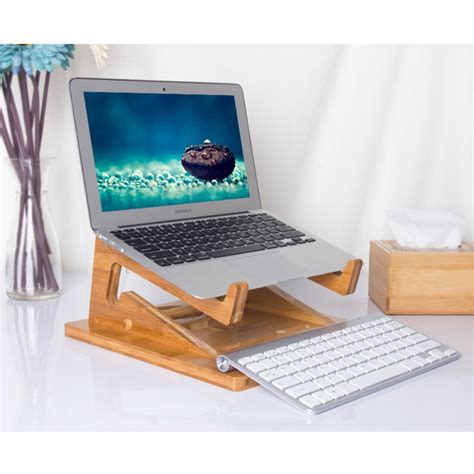 Jual Tatakan Laptop Stand Laptop Kayu 10 Sampai 15 Inch Kokoh Ukuran