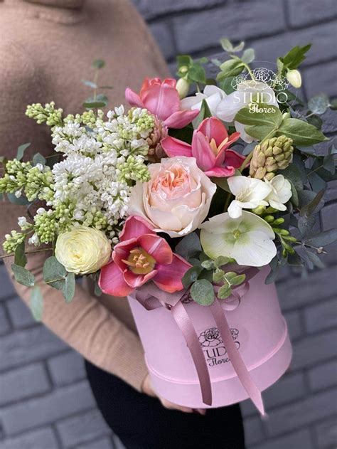 Buy A Bouquet Of Flowers With Lilacs And Tulips With Delivery In Kiev