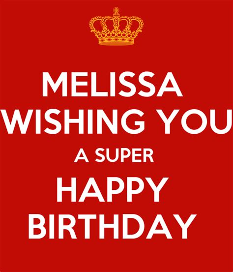 Melissa Wishing You A Super Happy Birthday Poster Clare Weaver Keep