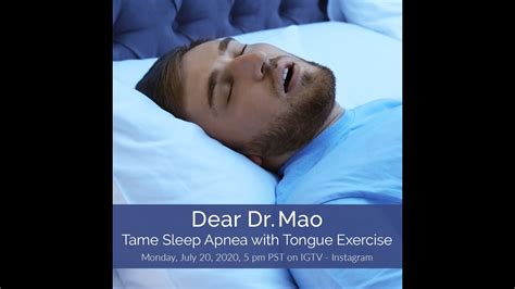tame sleep apnea with tongue exercises youtube