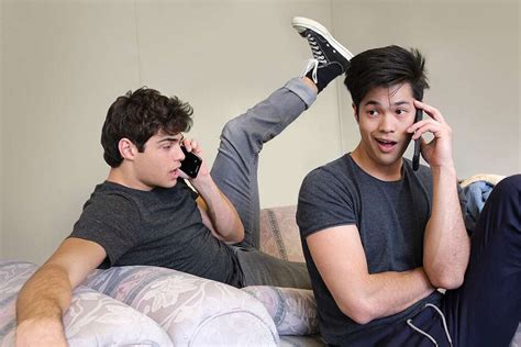 Ironman S Male Celebrity Fakes Hump Day Bromance Ross Butler And Noah Centineo
