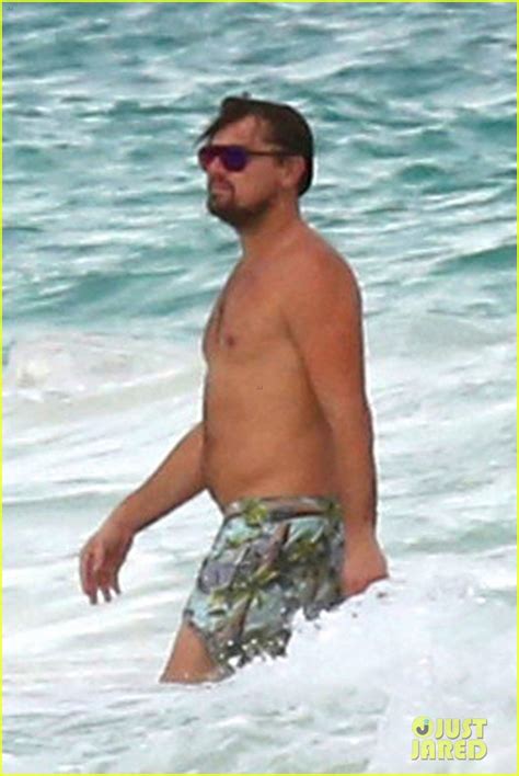 Photo Leo Dicaprio Hits The Beach Shirtless Photo Just Jared Entertainment News