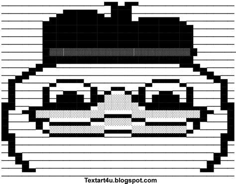 We have created dedicated pages for the smiley face, star, love heart, copyright, music note, check merk, bullet, arrows, brackets, triangle, currency symbols. Dolan Duck Meme ASCII Art For Facebook | Cool ASCII Text Art 4 U