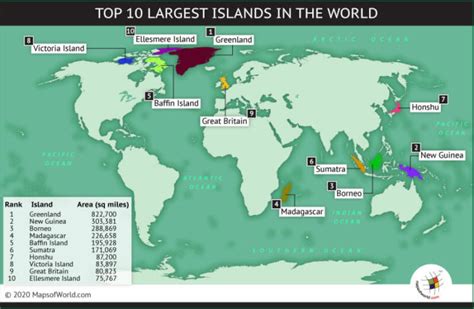 Map Of Islands In The World World Map