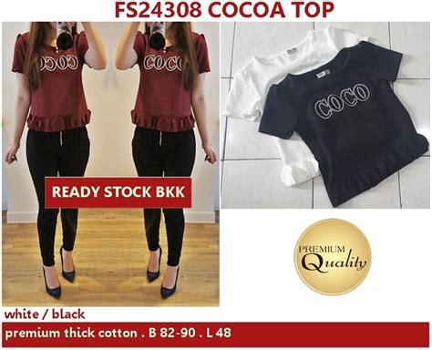 Cocoa Top Supplier Baju Bangkok Korea Dan Hongkong Premium Quality