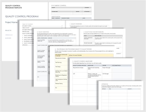 Free Quality Control Templates Smartsheet 2022