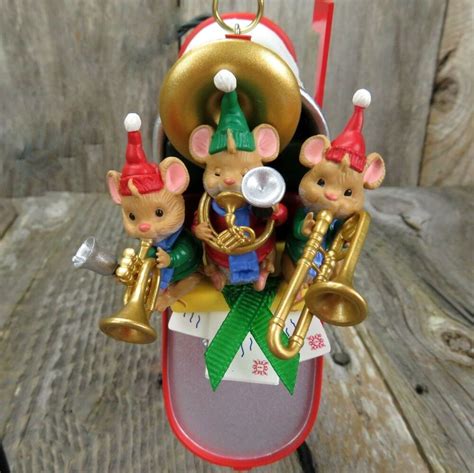 mailbox melodies ornament hallmark christmas mice mouse tree video band music hallmark