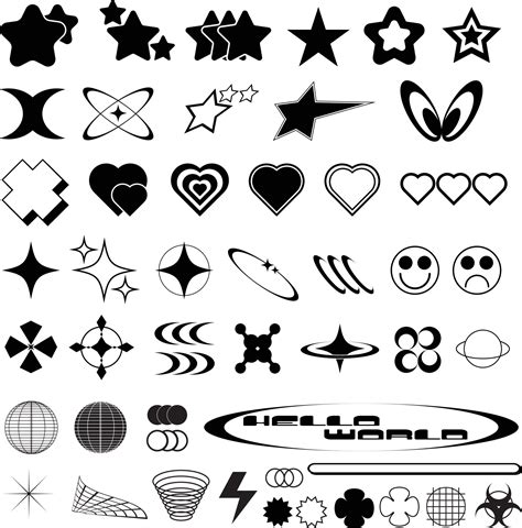 Y2k Elements Vector Art Icons And Graphics For Free Download