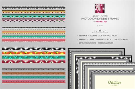 Creative Psd Borders And Frames Graphic Objects ~ Creative Market