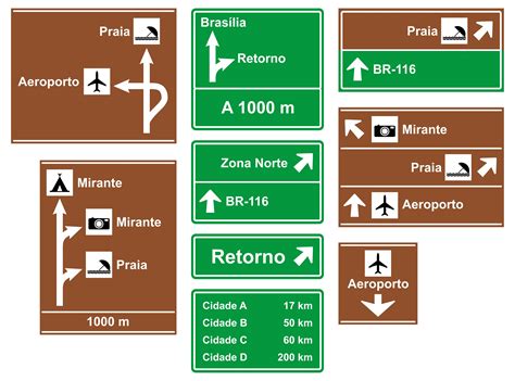 Sign Symbol Brazilian Traffic Travel Location Map Transit Board