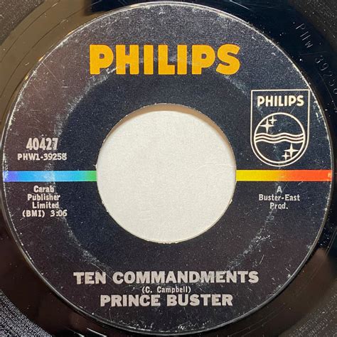 Ten Commandments Prince Buster Vinyl7 Records