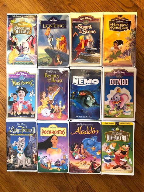 Vintage Disney Vhs Tapes Your Choice Sleeping Beauty Mary Etsy Uk