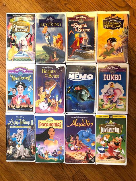 Lot Of Vintage Disney Vhs Movies Sleeping Beauty Pinocchio Lion King Sexiz Pix