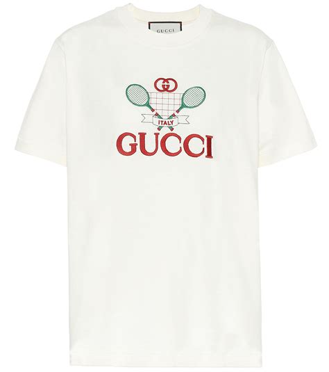 Gucci T Shirt Gucci Gg Logo Print T Shirt In Red For Men Lyst The