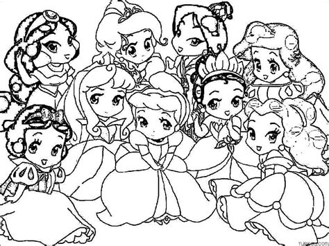 Coloring Pages Of Baby Princesses