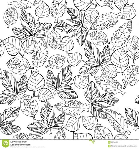 Illustration Of Autumn Graphic Stylize Seamless Pattern Doodle Design