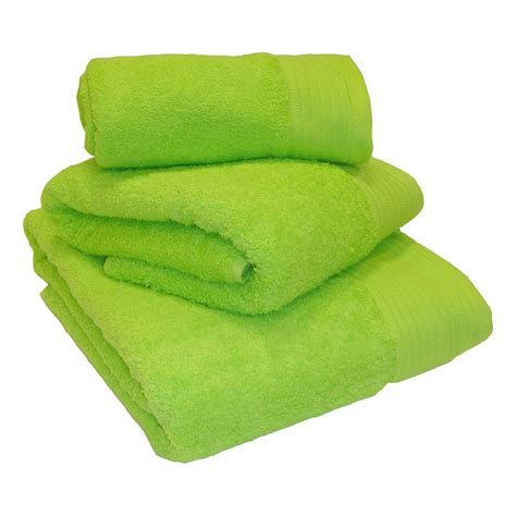 Lime Green 100 Egyptian Cotton 600gsm Heavyweight Bath Towels Andor