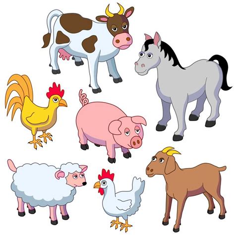 Farm Animals List | Farm animals list, List of animals, Farm animals