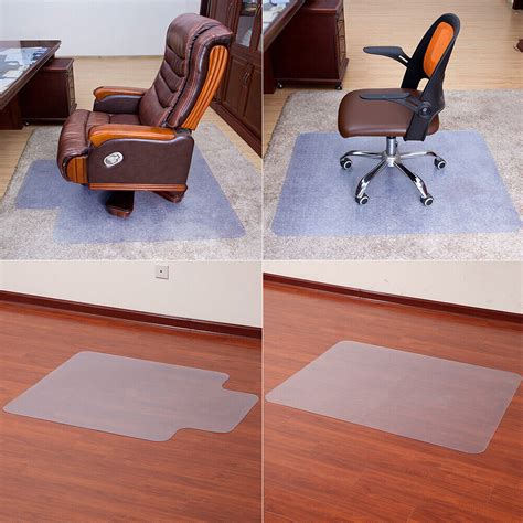 Plastic Clear Non Slip Office Chair Desk Mat Floor Computer Carpet