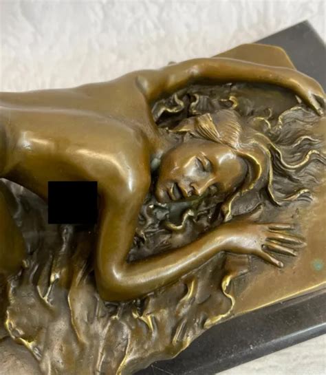LARGE EROTIC NUDE Woman Bronze Sculpture Naked Figurine Figure Erotic