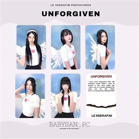 Le Sserafim Photocard Fanmade Unforgiven Shopee Brasil