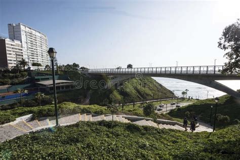 The Villena Rey Bridge In Miraflores District In Lima Luxury Building