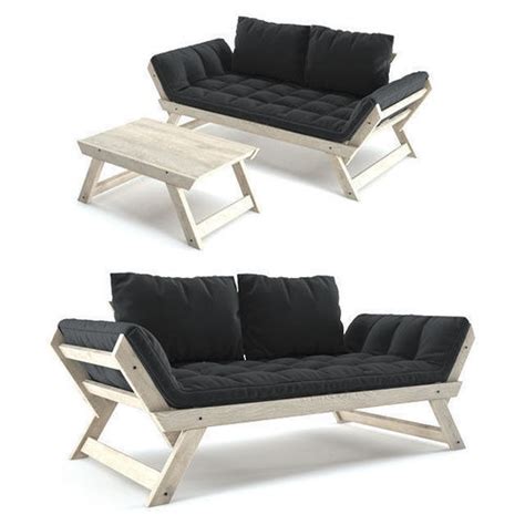 Karup bebop sofa bed clear laquered pine base ambientedirect. 3D model Karup Bebop Sofa | CGTrader