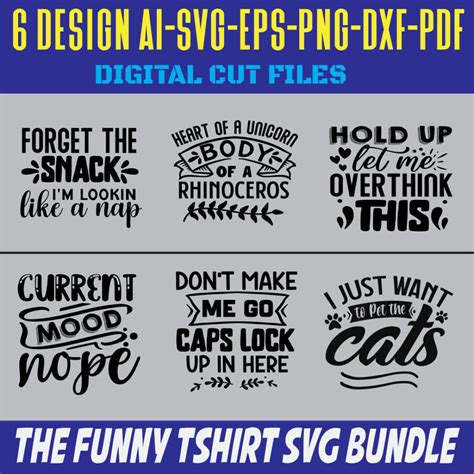 The Funny Tshirt Svg Bundle Masterbundles