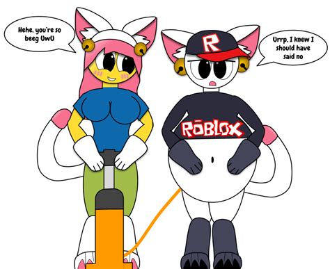 Roblox Catgirl Noob Inflates Neko Guest By Shadythecatborl On Deviantart