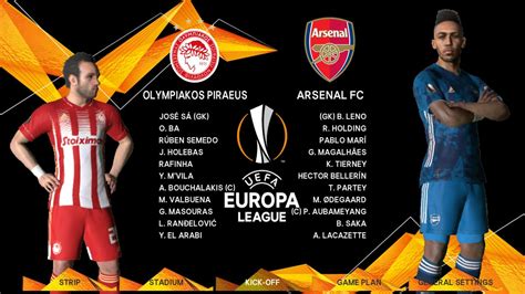 Arsenal and olympiakos square off for the fourth time in the last two years in the europa league knockout stage on thursday. PES 2017 | NEW SEASON UEL MOD 2021 | OLYMPIACOS VS ARSENAL ...