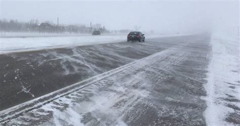 Icy Conditions Close Highway 1 Between Headingley And Portage La