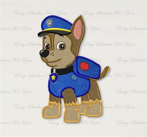 Bogo Free Chase Paw Patrol Applique Embroidery Design Captain Billy