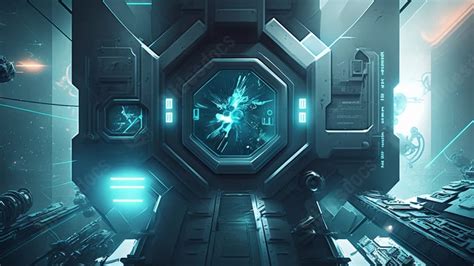 Artificial Intelligence Sci Fi Illustration Powerpoint Background For