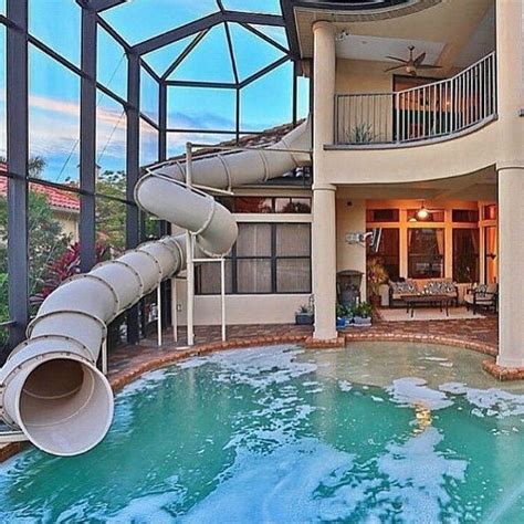 Homes With Huge Water Slides In Their Yard Future Hot House