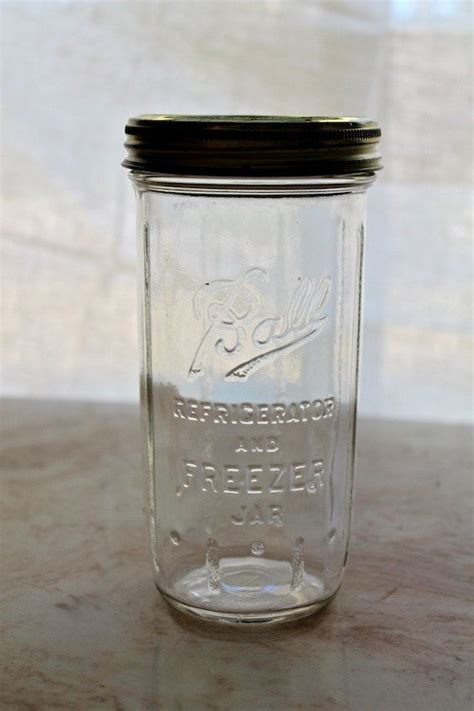 The contents would still be frozen but would slide. Vintage Ball Fridge and Freezer Rarer Mason Jar | Ball ...