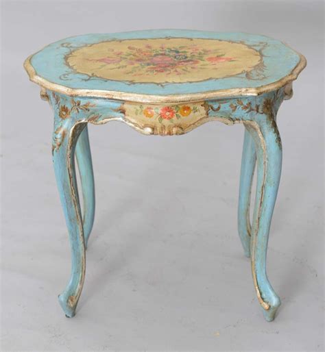 Hand Painted Venetian Accent Table At 1stdibs Hand Painted End Tables