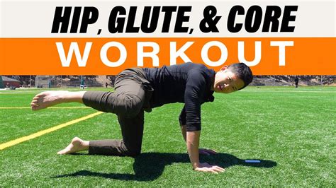 Hip Glute Core Workout For Beginners Follow Along At Home Workout