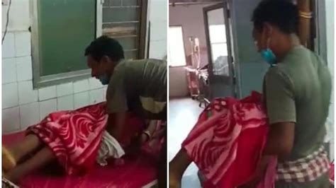 Odisha Man Forced To Carry Wifes Body After Hospital Staff Refuses Help 2 Suspended India Today