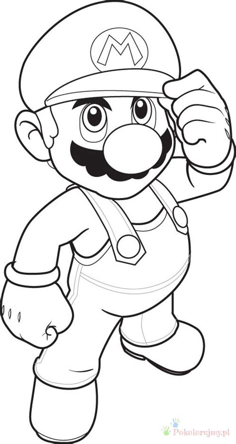 Super Mario Kolorowanki Dla Dzieci Kolorowanki Do Wydrukowania
