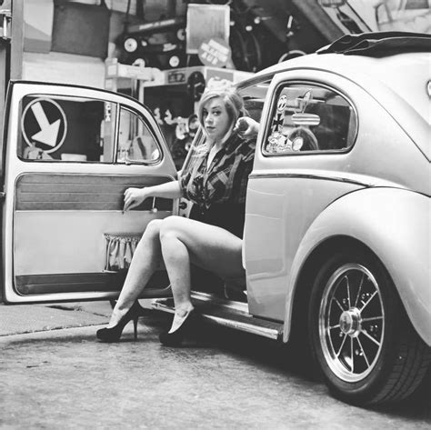 Pin By Bill Davis On Wheels And Beauties Car Girls Vw Girls Beetle Girl