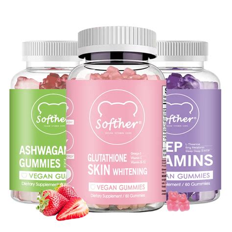 Softher Glutathione Gummies Anti Agingboost Energysmooth Skin Gummy