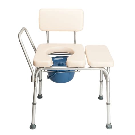 Ubesgoo Bedside Commode Bath Shower Chair Elderly Toilet Chair Commode