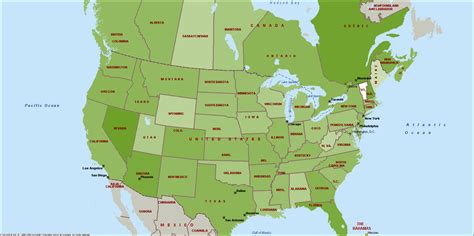 Usa States And Canada Provinces