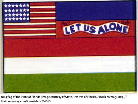Floridas First State Flag Florida Historical Society
