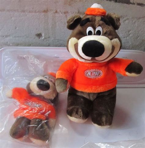 A & w baby bear root beer tooth pick cup mug. A&W ROOT BEER PLUSH BEAR AND HAND PUPPET ADVERTISING ...