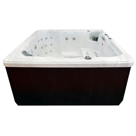hudson bay spas 6 person 34 jet square hot tub in the hot tubs and spas department at