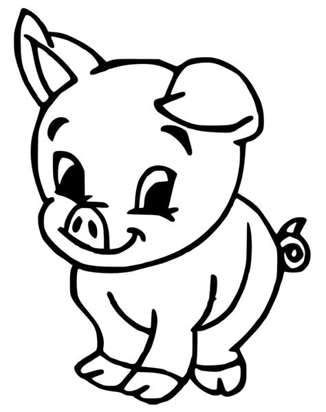 Baby Pig 6 Coloring Page Free Printable Coloring Pages For Kids